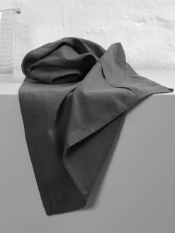 New The Organic Company Torchon en coton bio Tangled Gris foncé