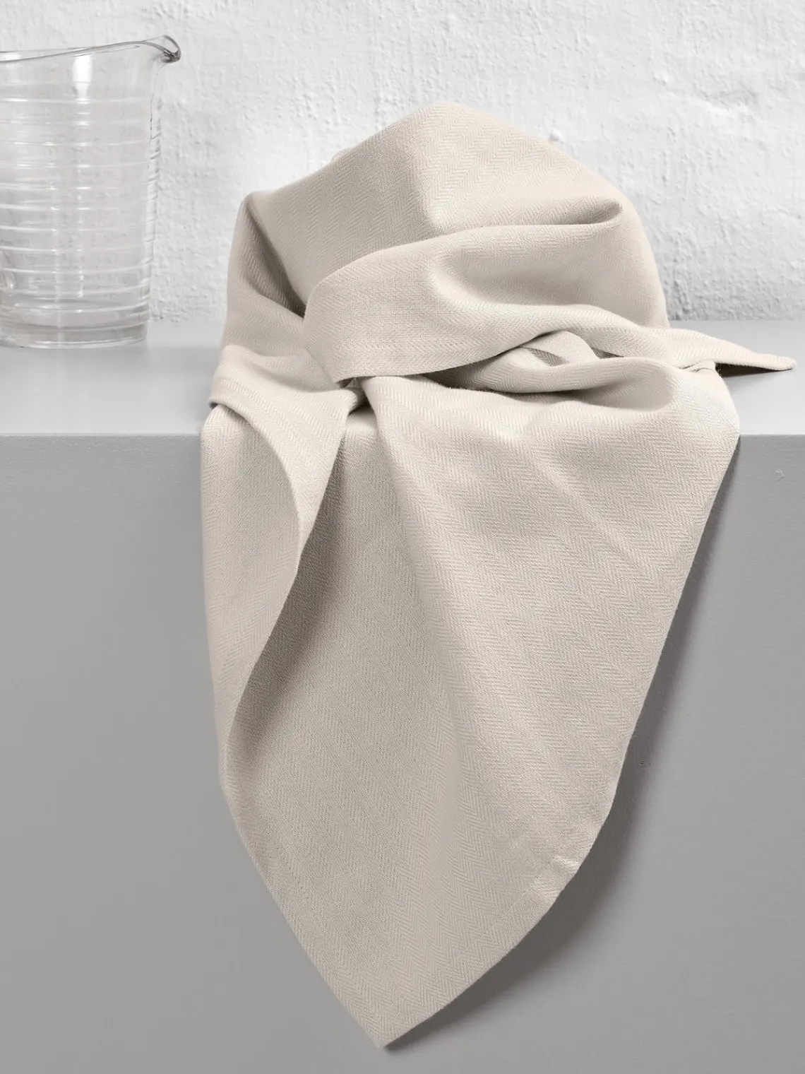 Outlet The Organic Company Torchon en coton bio Tangled Beige clair
