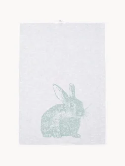 Online Frohstoff Torchon sérigraphié à la main Lapin de Garenne