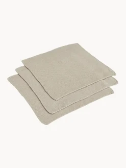 Fashion Södahl Torchons en coton Soft, 3 pièces Beige clair