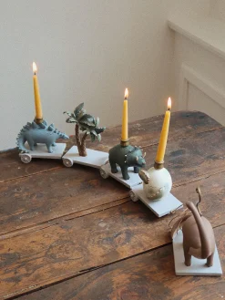 Fashion Konges Slojd Train d'anniversaire décoratif fait main Dinomite