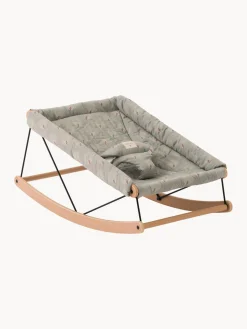 Discount Nobodinoz Transat bébé en hêtre Growing Green Bois de hêtre, gris clair, blanc cassé