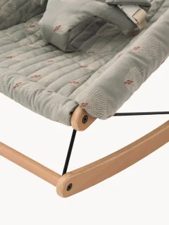 Discount Nobodinoz Transat bébé en hêtre Growing Green Bois de hêtre, gris clair, blanc cassé
