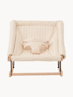 Outlet Nobodinoz Transat bébé en hêtre Growing Green Bois de hêtre, blanc crème, chiné