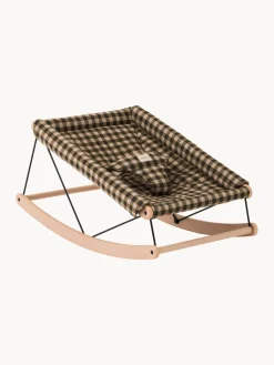 Clearance Nobodinoz Transat bébé en hêtre Growing Green Bois de hêtre, vert olive, damier