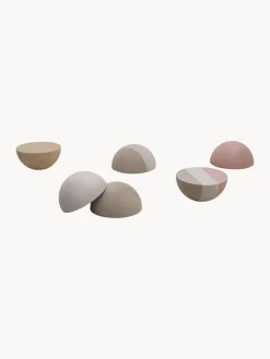 Best bObles Tremplins, 6 élém. Vieux rose, grège, blanc cassé