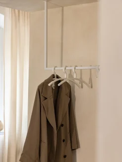 Outlet Metallbude Tringle à vêtements en métal Tensi Blanc