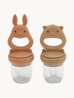 Sale Konges Slojd Tétines grignoteuses Bunny, 2 élém. Nougat, beige