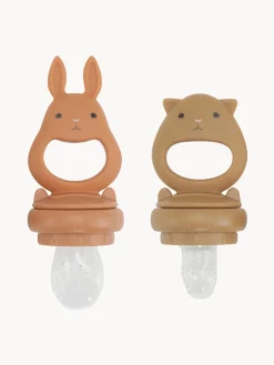Sale Konges Slojd Tétines grignoteuses Bunny, 2 élém. Nougat, beige