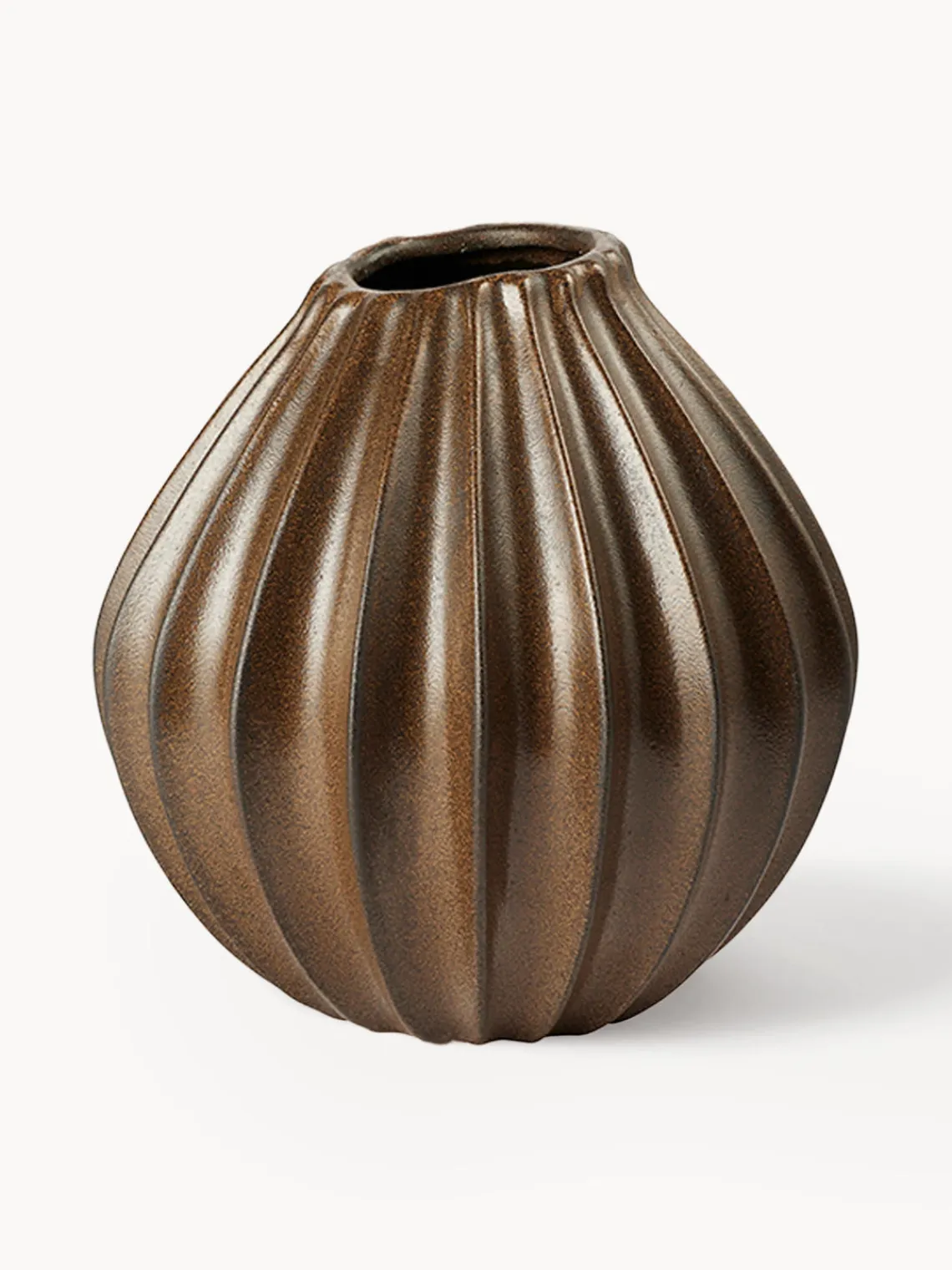 Best Broste Copenhagen Vase artisanal avec émail réactif Wide, haut. 25 cm