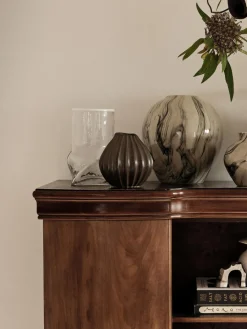 Best Broste Copenhagen Vase artisanal avec émail réactif Wide, haut. 15 cm