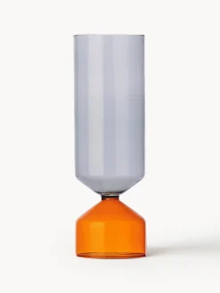 Fashion ICHENDORF Vase artisanal Bouquet, haut. 28 cm Orange, gris, transparent