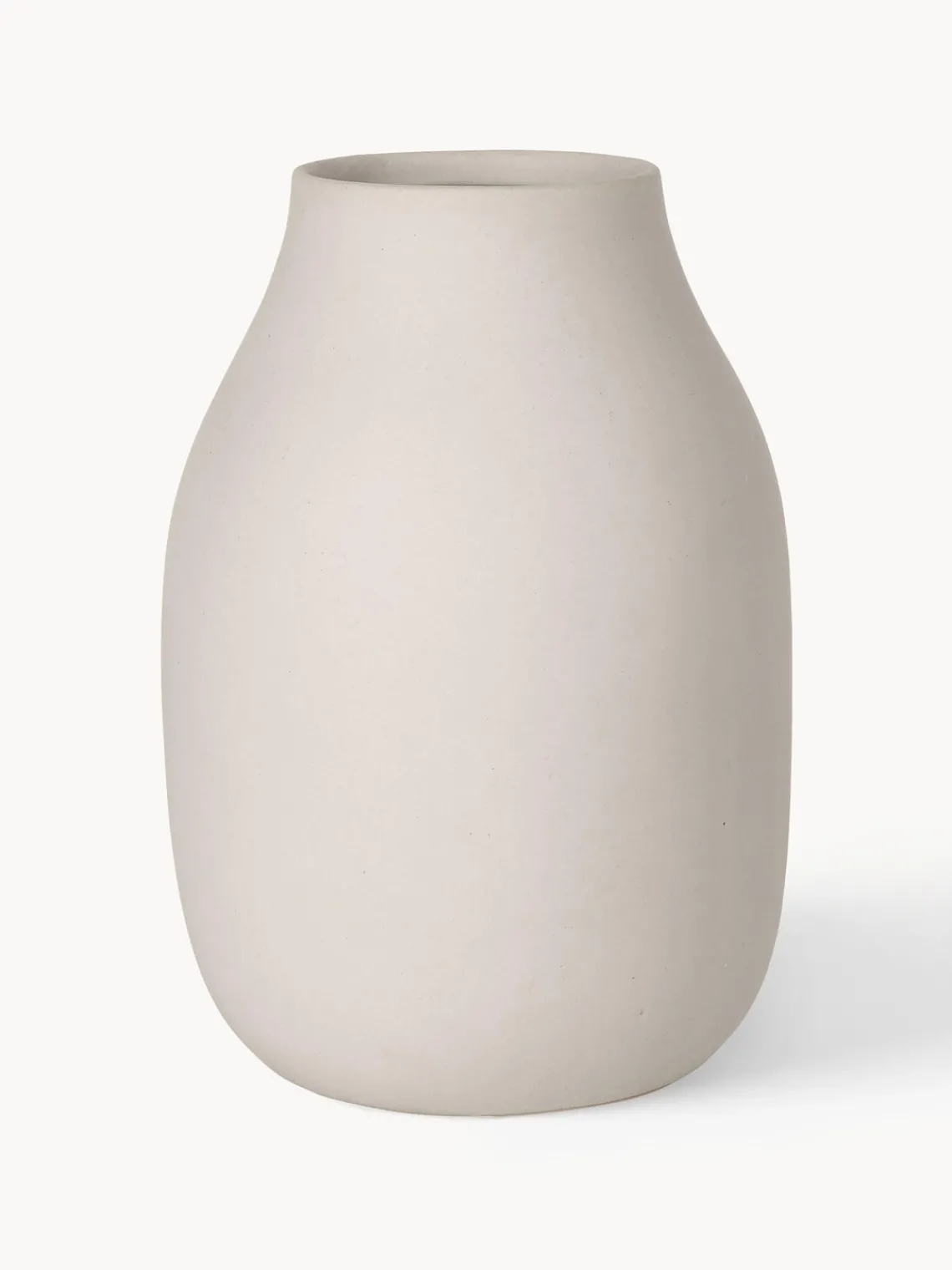 Clearance blomus Vase artisanal Colora, haut. 20 cm Beige clair
