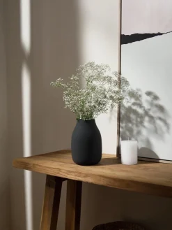 Clearance blomus Vase artisanal Colora, haut. 20 cm Noir