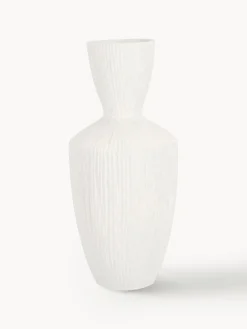 Clearance Bizzotto Vase design en céramique Striped, haut. 47 cm