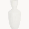 Clearance Bizzotto Vase design en céramique Striped, haut. 36 cm
