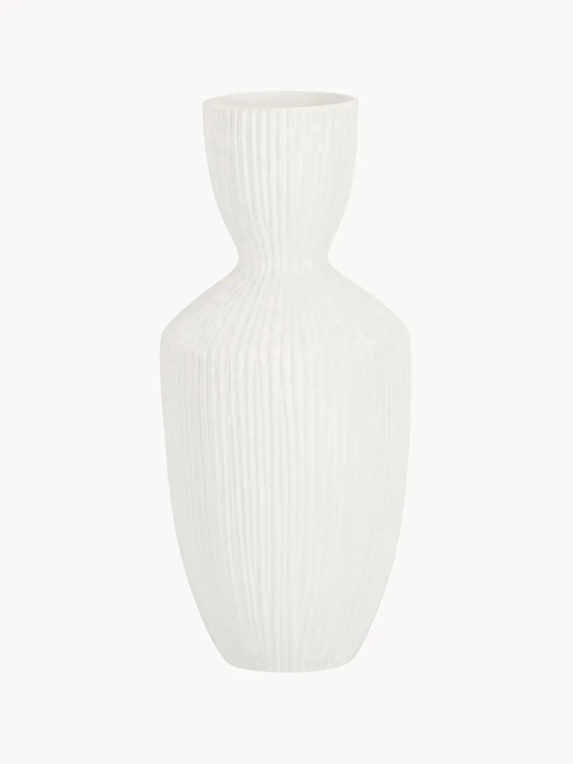 Clearance Bizzotto Vase design en céramique Striped, haut. 36 cm