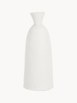 Discount Bizzotto Vase design en céramique Striped, haut. 46 cm
