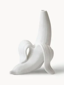 Sale Jonathan Adler Vase design en porcelaine Banana Blanc, mat