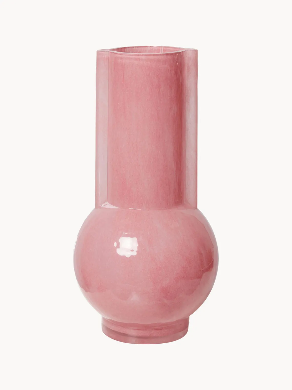 Hot HKLIVING Vase design en verre Flamingo, haut. 25 cm