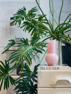 Hot HKLIVING Vase design en verre Flamingo, haut. 25 cm