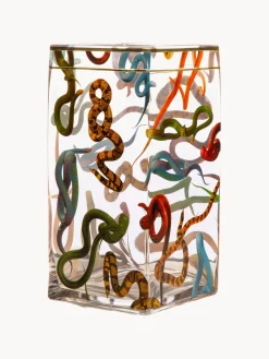 Hot SELETTI Vase design en verre Serpents, haut. 30 cm Snakes