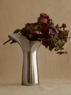 Outlet GEORG JENSEN Vase en acier inoxydable Bloom Botanica, haut. 33 cm
