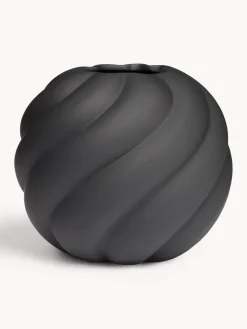 New Cooee Design Vase en céramique peint à la main Twist Ball, haut. 20 cm