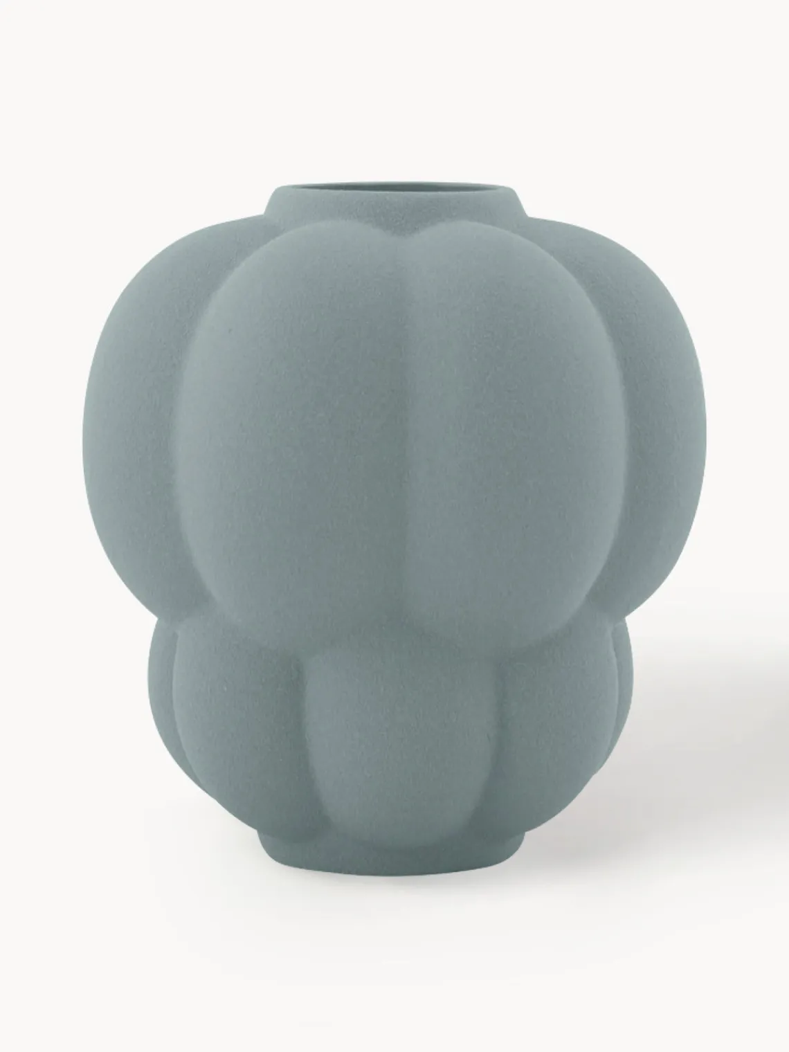Best AYTM Vase en céramique Uva, haut. 22 cm Gris-bleu, mat