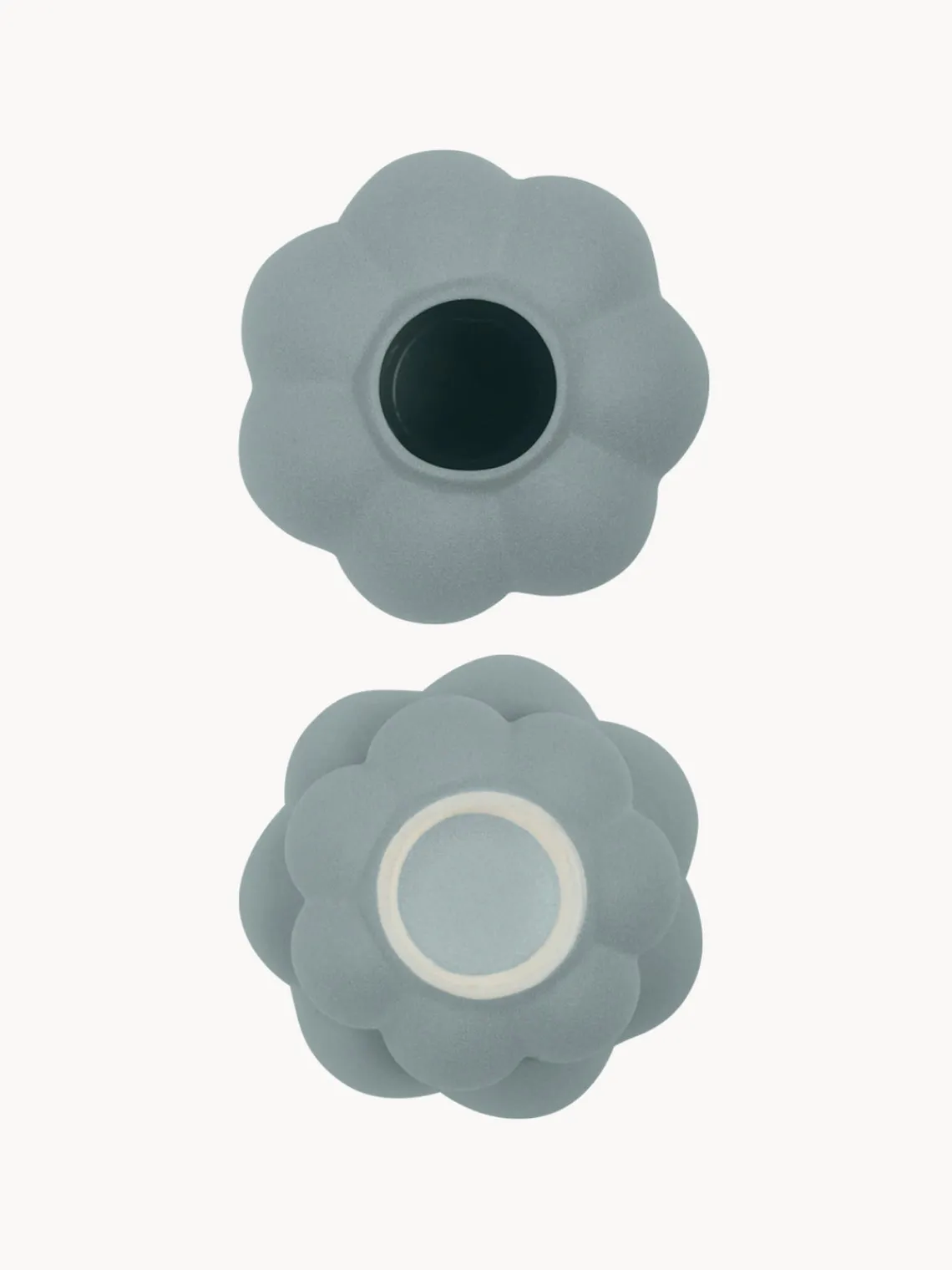 Best AYTM Vase en céramique Uva, haut. 22 cm Gris-bleu, mat