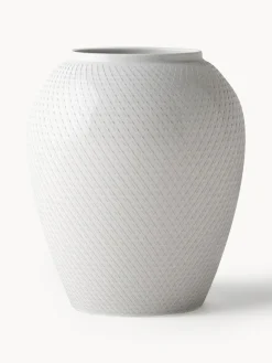 Online Lyngby Porcelaen Vase en porcelaine artisanal Rhombe, haut. 25 cm