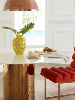 Outlet Jonathan Adler Vase en porcelaine avec or Eden, haut. 27 cm