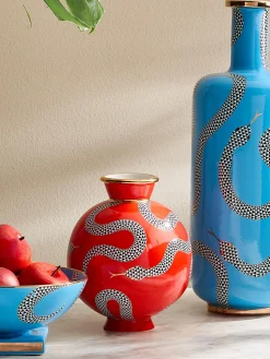 Fashion Jonathan Adler Vase en porcelaine avec or Eden, haut. 23 cm