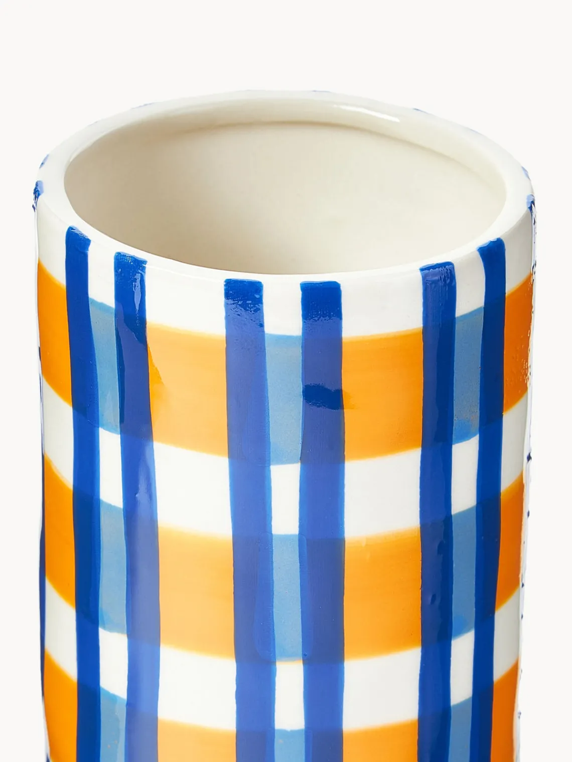 Sale &k Amsterdam Vase en porcelaine fait main Clash, haut. 18 cm