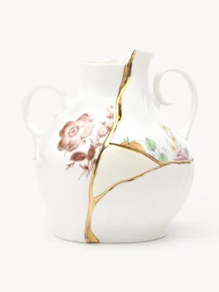 Online SELETTI Vase en porcelaine Kintsugi, haut. 19 cm