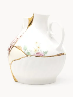 Online SELETTI Vase en porcelaine Kintsugi, haut. 19 cm
