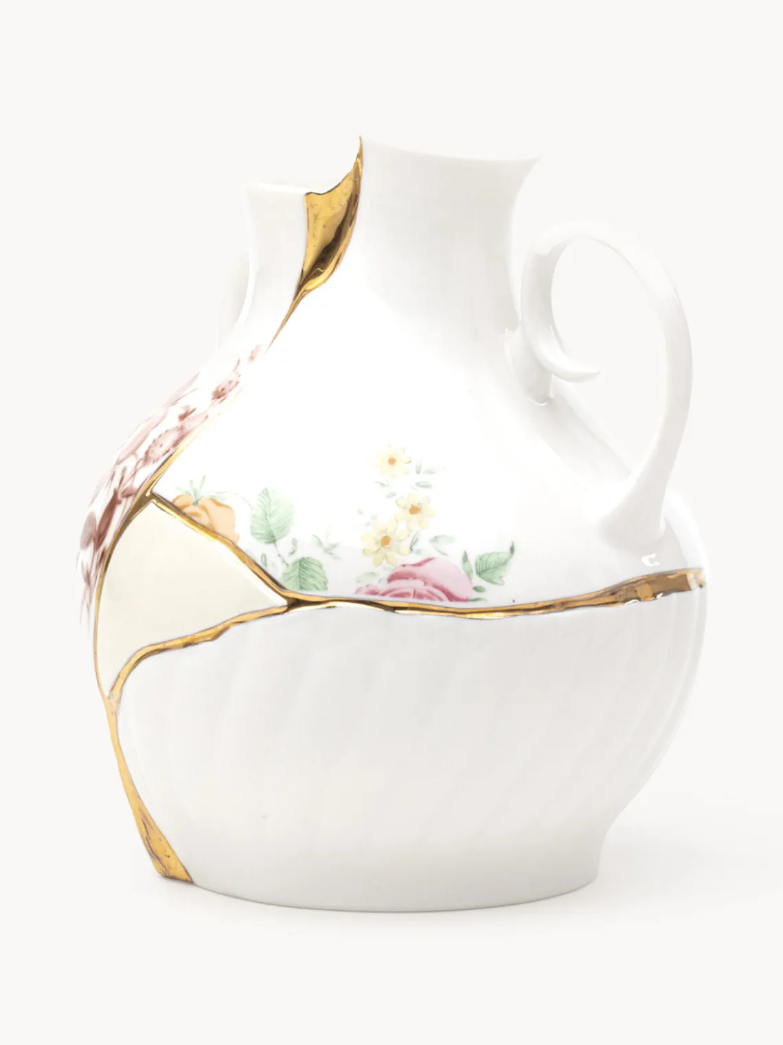 Online SELETTI Vase en porcelaine Kintsugi, haut. 19 cm