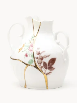 Online SELETTI Vase en porcelaine Kintsugi, haut. 19 cm