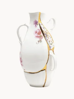Hot SELETTI Vase en porcelaine Kintsugi, haut. 32 cm