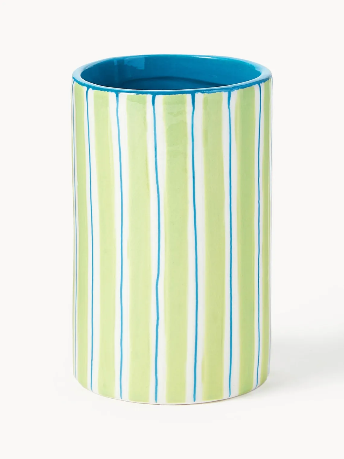 Outlet &k Amsterdam Vase en porcelaine peint à la main Ray, haut. 13 cm