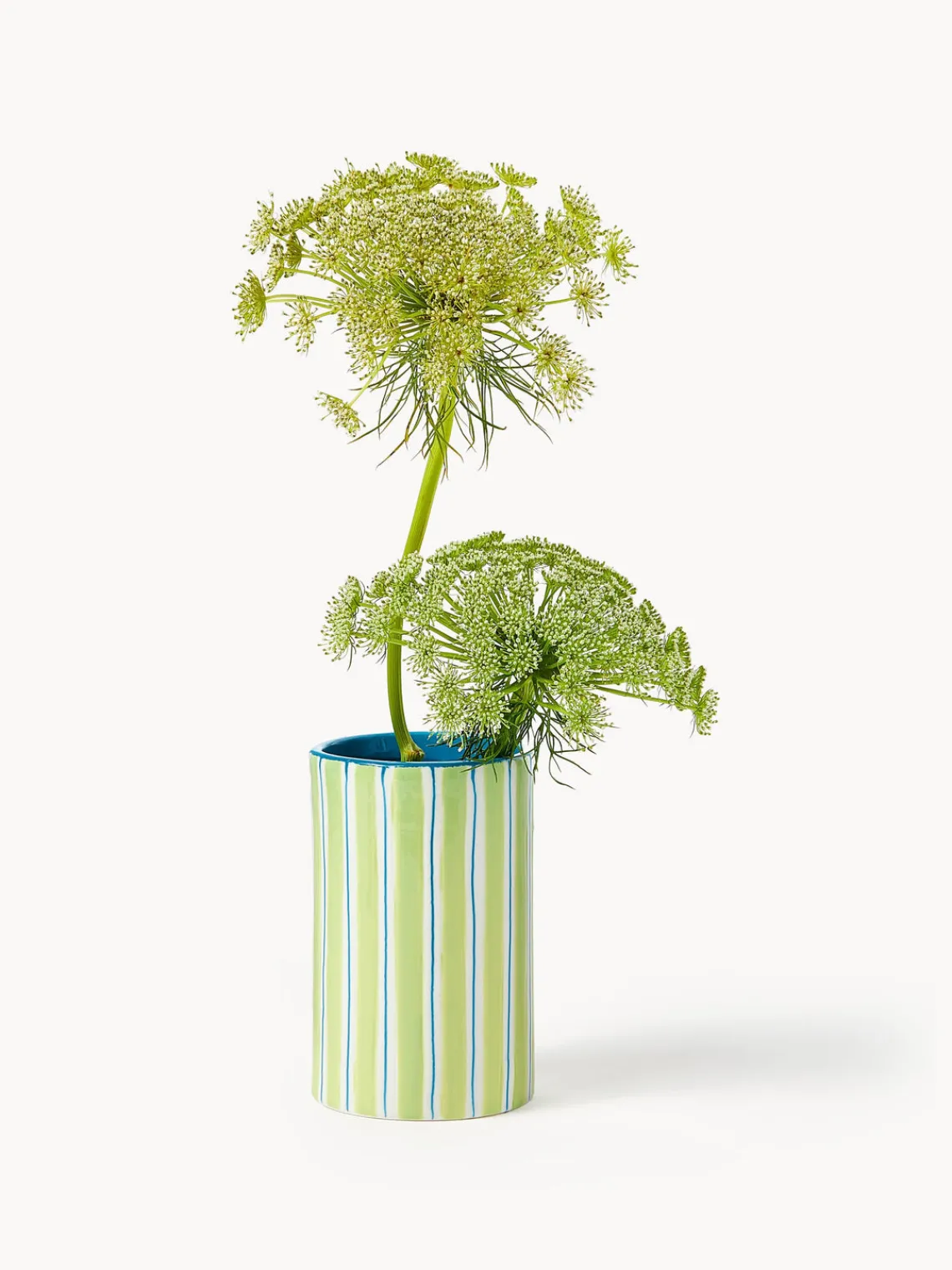 Outlet &k Amsterdam Vase en porcelaine peint à la main Ray, haut. 13 cm
