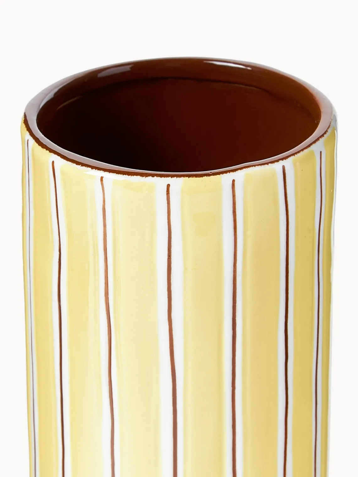 New &k Amsterdam Vase en porcelaine peint à la main Ray, haut. 18 cm