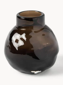 Fashion DBKD Vase en verre Bunch, haut. 12 cm Grège, translucide