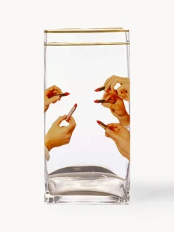 Hot SELETTI Vase en verre design , haut. 30 cm Lipsticks