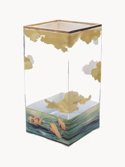 New SELETTI Vase en verre design , haut. 30 cm Sea Girl