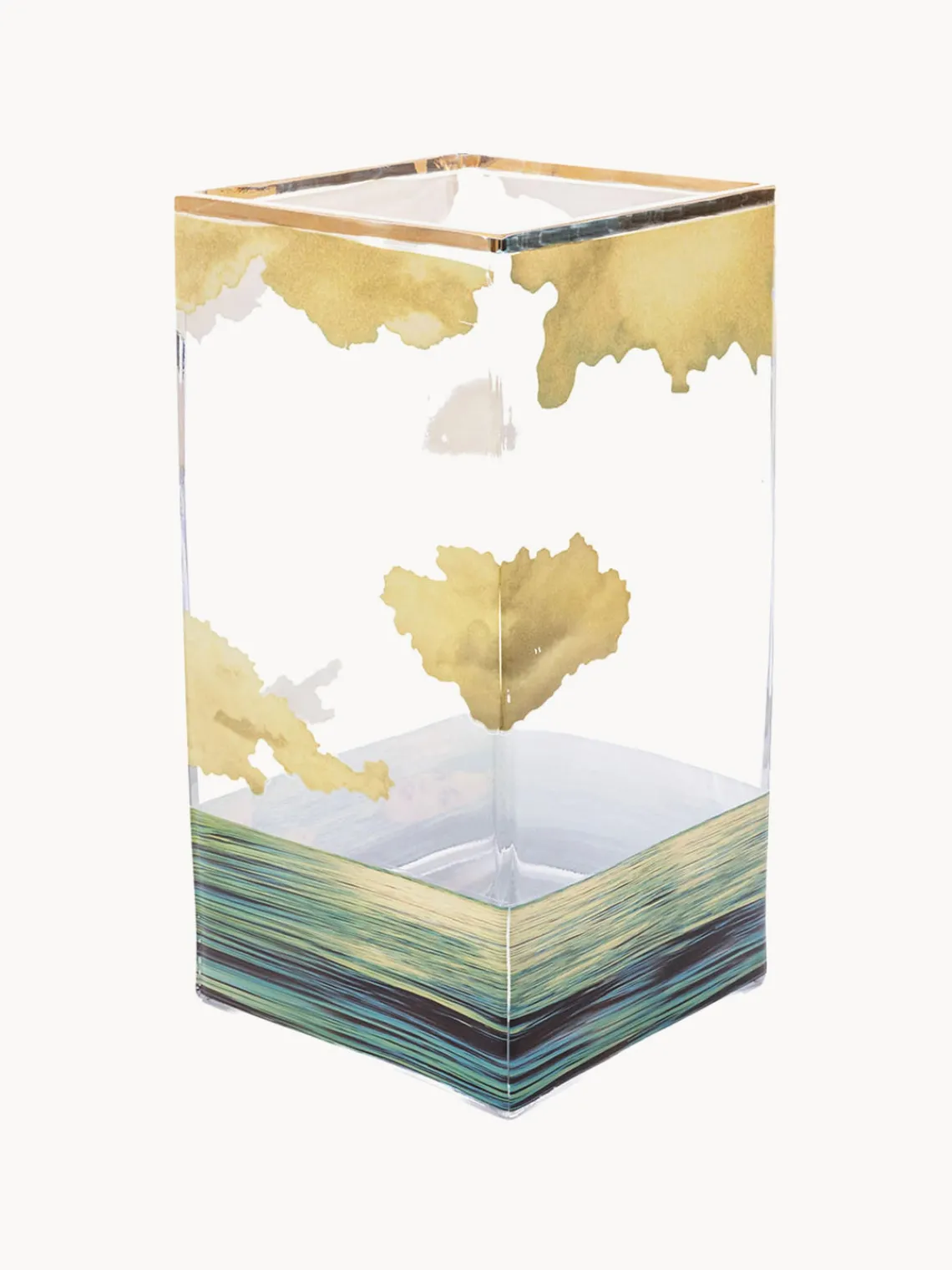 New SELETTI Vase en verre design , haut. 30 cm Sea Girl