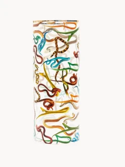 Fashion SELETTI Vase en verre design , haut. 50 cm Snakes