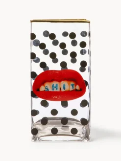 Fashion SELETTI Vase en verre design , haut. 30 cm Toiletpaper