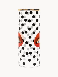 New SELETTI Vase en verre design , haut. 50 cm Toiletpaper
