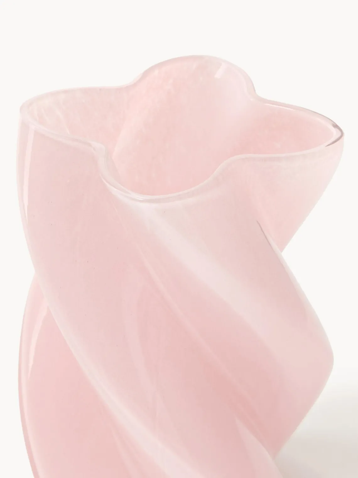Sale &k Amsterdam Vase en verre fait main Marshmallow, haut. 20 cm